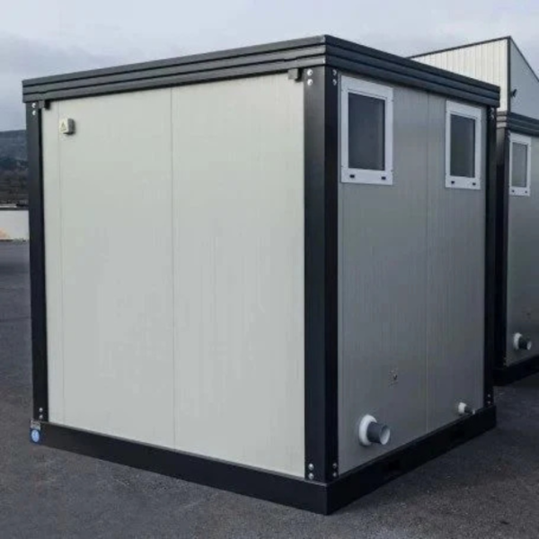 conteneur sanitaire SDU Unité sanitaire SDU avec WC, douche, lavabo et urinoir