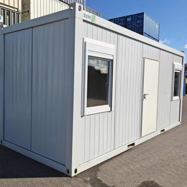 Conteneur bureau de chantier 20 pieds avec 2 fenêtres Conteneur bureau de chantier 20 pieds avec 2 fenêtres